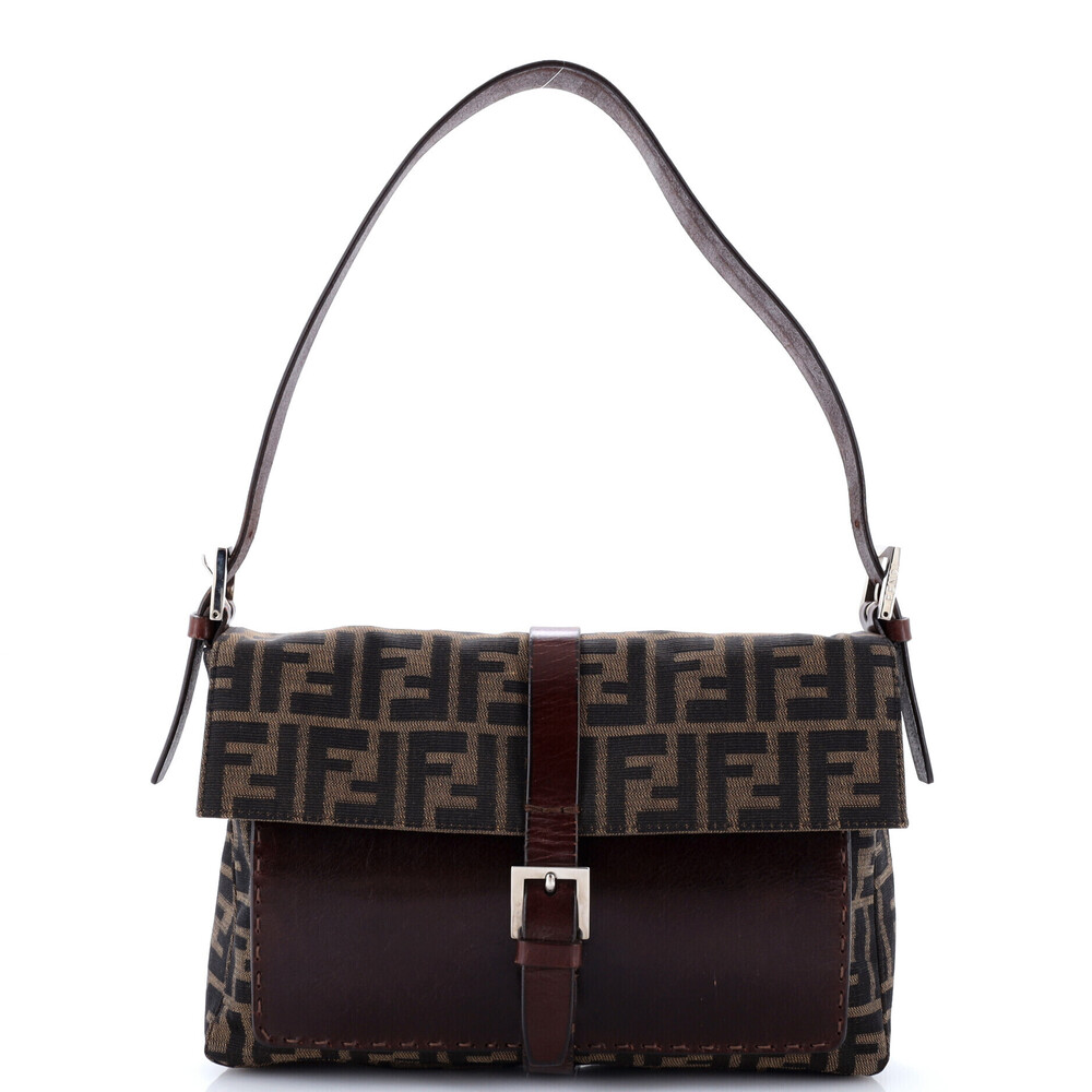 Fendi Medium Vintage Shoulder Bag Zucca Canvas